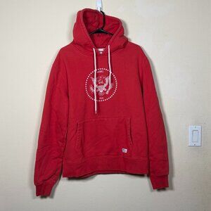 Durkl hoodie size Large - Red Orange Color
